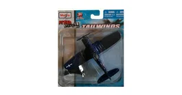 Maisto Fresh Metal Tailwinds Military Airplane F4U-1D Corsair, Bleu foncé, 1:64