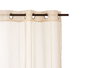 Giftdecor Cortina Visillo Naturelle 140x260 cm en Polyester Beige pour Fenêtre (Set de 6)
