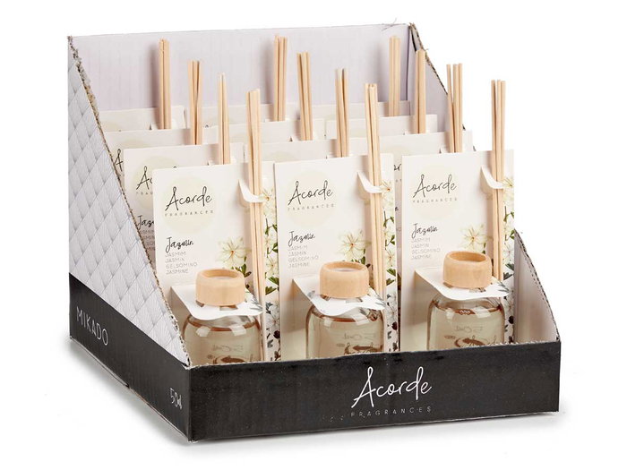 ACORDE Mikado Jasmin 50 ml avec baguette ACORDE Mikado Jasmin 50 ml avec baguette