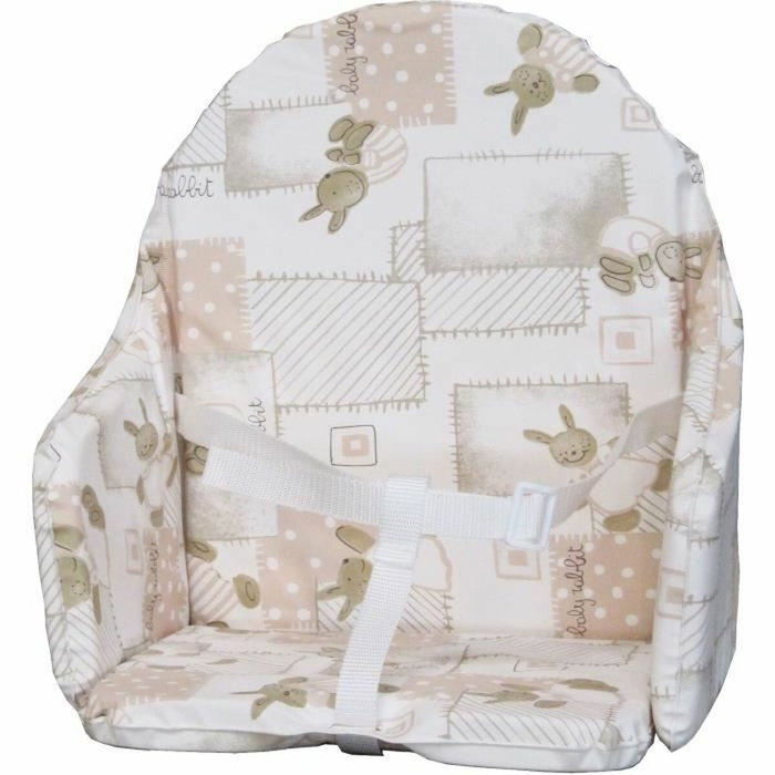 Bambisol Coussin de chaise avec sangles Motif Lapin beige Bambisol Coussin de chaise avec sangles Motif Lapin beige