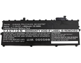 CoreParts Batterie pour Lenovo ThinkPad X1 Carbon 2017, 55.58Wh, 11.58V, 4800mAh, Noir
