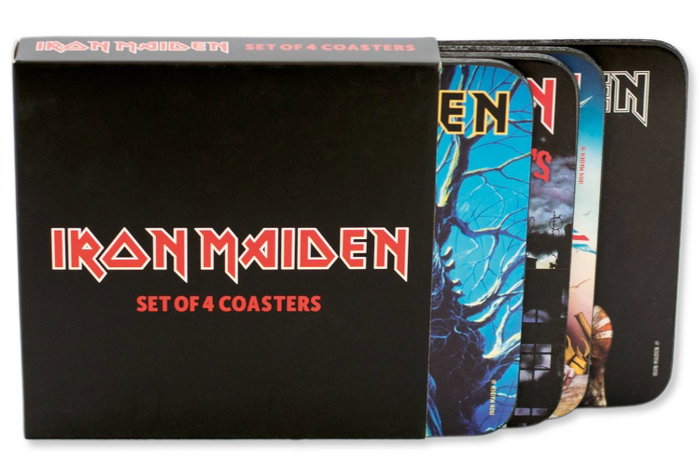 KKL Pack de 4 sous-verres Iron Maiden en liège