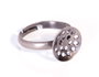 Innspiro Lot de 2 anneaux métalliques ajustables argent vieilli
