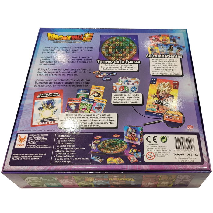 TOPI GAMES Juego mesa Dragon Ball Super espagnol - Jeu de plateau Dragon Ball Super, 1-8 Joueurs, Modes Histoire et Combat, Basé sur l'univers de la série