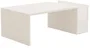 MEMO Table basse blanche avec plateau relevable et rangement intégré, dimensions 86.8 x 32.4 x 50 cm, panneaux 18 mm, étagère 15 cm
