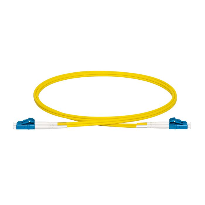 Lanview Câble fibre optique monomode LC-LC Duplex OS2 9/125, Longueur 5 m, Jaune, LSZH, pour data center, 1G/10G/40G/100G Lanview Câble fibre optique monomode LC-LC Duplex OS2 9/125, Longueur 5 m, Jaune, LSZH, pour data center, 1G/10G/40G/100G