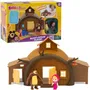 Gptoys Maison de Michka MHA22 avec Masha et Michka - 2 Figurines et 15 Accessoires - Jeu d'imagination pour Enfants dès 3 ans