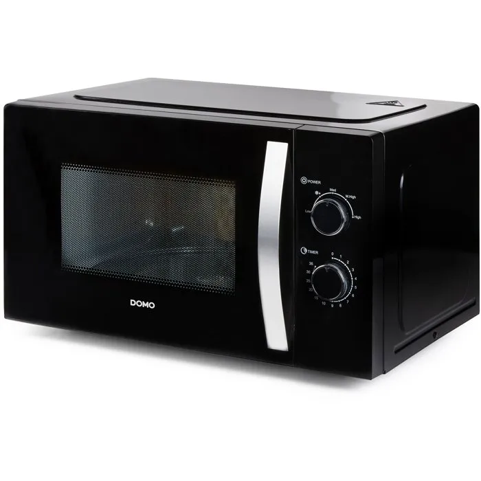 DOMO DO23001 - Four à micro-ondes 30 Litres, 900W, Noir, 5 Niveaux de Cuisson, Plateau Tournant 31.5 cm, Dimensions 52 x 40.5 x 30.6 cm