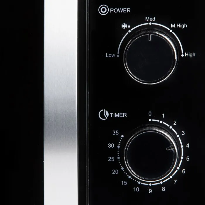 DOMO DO23001 - Four à micro-ondes 30 Litres, 900W, Noir, 5 Niveaux de Cuisson, Plateau Tournant 31.5 cm, Dimensions 52 x 40.5 x 30.6 cm