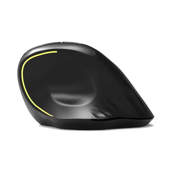 Port Designs Souris sans fil ERGO 910200 Bluetooth 2.4 GHz Rechargeable Ergonomique Clics Silencieux Compatibilité Universelle Noir