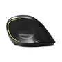 Port Designs Souris sans fil ERGO 910200 Bluetooth 2.4 GHz Rechargeable Ergonomique Clics Silencieux Compatibilité Universelle Noir