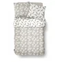 Today Parure de Lit Imprimé Floral Beige avec Motif Feuille, 260 x 240 cm