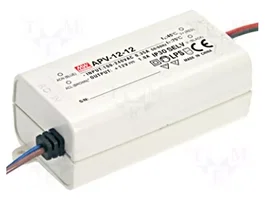 MEAN WELL APV-12-24 Alimentation à impulsions LED 12W 24VDC 0,5A IP42