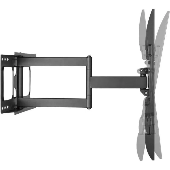 Stell SHO 5620 - Support TV mural mobile pour téléviseurs 32 à 70", inclinaison réglable, rotation +/-90°, capacité 45 kg, gestion des câbles