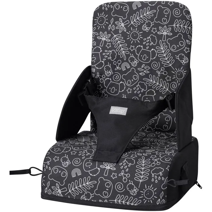 Nuby Siège réhausseur Panda, Pliable, Noir et Blanc Nuby Siège réhausseur Panda, Pliable, Noir et Blanc