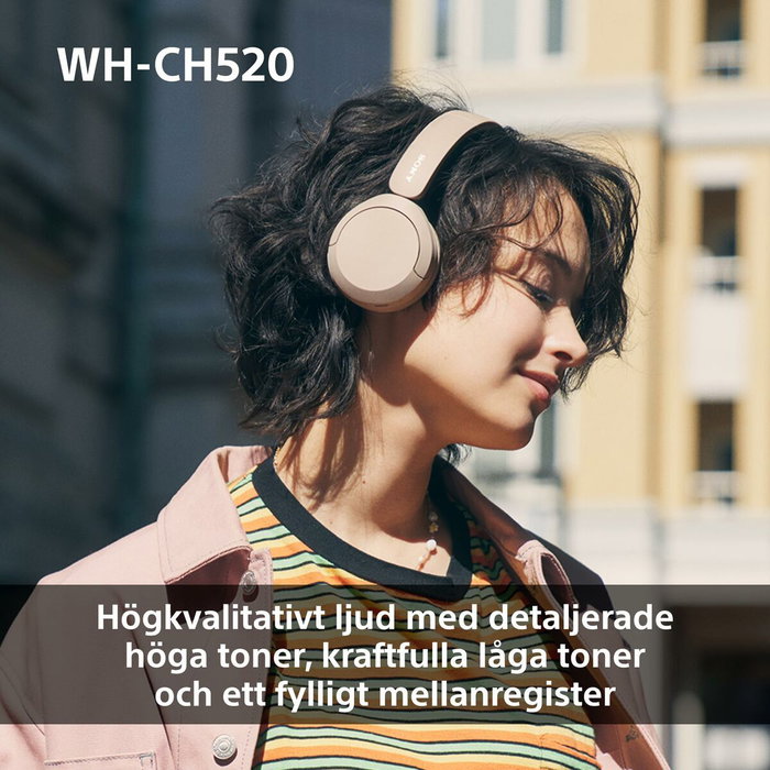 Casque audio Sony WHCH520P.CE7 Rose