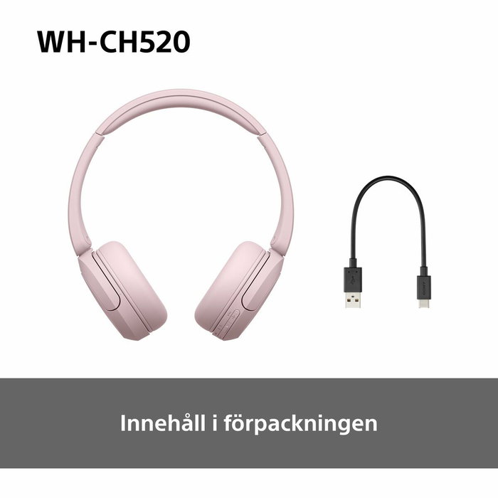 Casque audio Sony WHCH520P.CE7 Rose