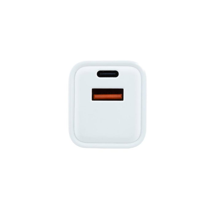 Coolbox Chargeur mural USB 20W GaN avec USB-C et USB-A pour smartphones et tablettes Coolbox Chargeur mural USB 20W GaN avec USB-C et USB-A pour smartphones et tablettes