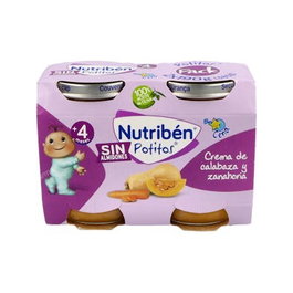 NUTRIBEN Crème de courge et carotte pour le dîner 2x190g