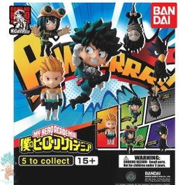 Bandai Set Gashapon My Hero Academia Llavero - 50 pièces