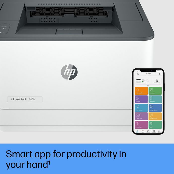 HP LaserJet Pro 3002dw - Imprimante Laser Sans fil Noir et Blanc, 33 ppm, Impression Recto Verso Automatique, A4