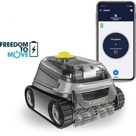 Zodiac Robot de piscine CNX-Li 5220 iQ - Nettoyage fond, parois et ligne d'eau - Pour piscines jusqu'à 10 x 5 m - Batterie Lithium-ion - Contrôle via l'application iAquaLink
