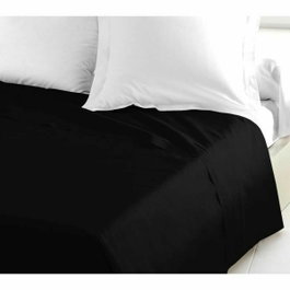 Lovely Home Drap Plat Noir 180 x 290 cm