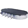 GRE - Bâche d'hivernage pour piscine hors-sol ovale 6.1 x 3.75 m - 180g/m² - Protection contre les feuilles et débris
