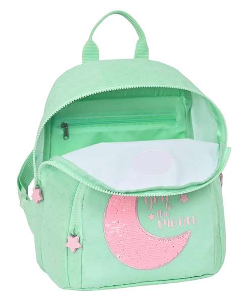 Safta Blackfit8 "Moon" Mini sac à dos recyclé pour enfants à partir de 3 ans, 25 cm x 30 cm x 13 cm