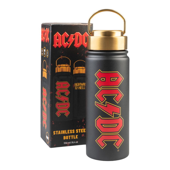 ERIK - Bouteille isotherme en acier inoxydable 500 ml avec bouchon hermétique et poignée - Compacte