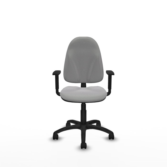 PIQUERAS Y CRESPO Chaise de bureau Algarra, Gris clair, Mécanisme de contact permanent, Accoudoirs 1D