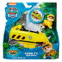 Spin Master PAW Patrol - Véhicule Jungle de Rubble avec pelle mobile, grue et boule de démolition - Figurine articulée (~5 cm) - Jouet dès 3 ans - Réf. 6067761