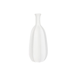 Vase Home ESPRIT Blanc Fibre de Verre 30 x 30 x 80 cm