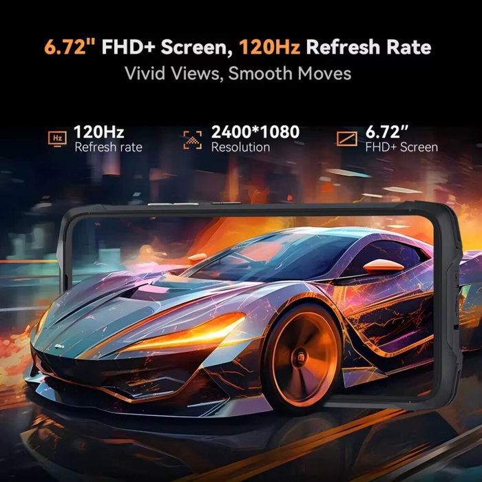 Smartphone Cubot KING KONG POWER 3 6,72" 12 GB RAM 256 GB Noir