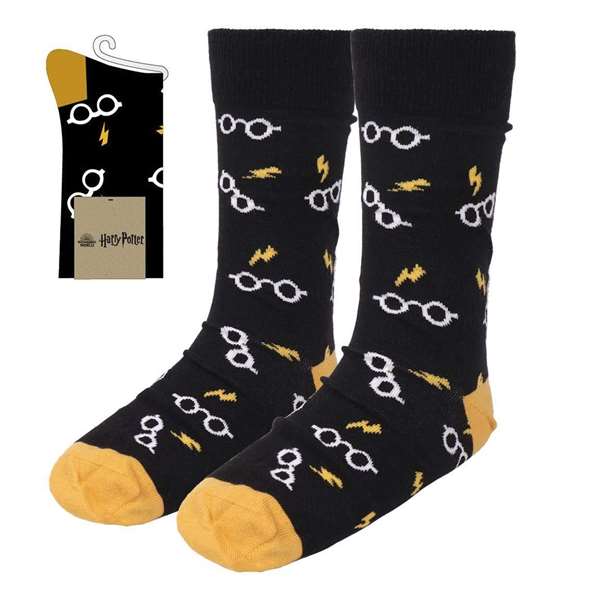 Cerdá T3845 - Chaussettes Harry Potter pour adulte - Taille unique chaussures 35-45 - Référence T3845 - Bleu Cerdá T3845 - Chaussettes Harry Potter pour adulte - Taille unique chaussures 35-45 - Référence T3845 - Bleu