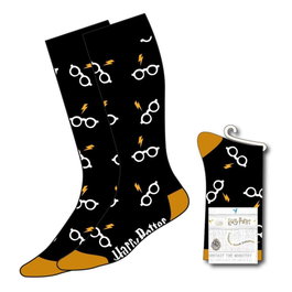 Cerdá Chaussettes Harry Potter Lunettes et Éclair Bleu 38-45
