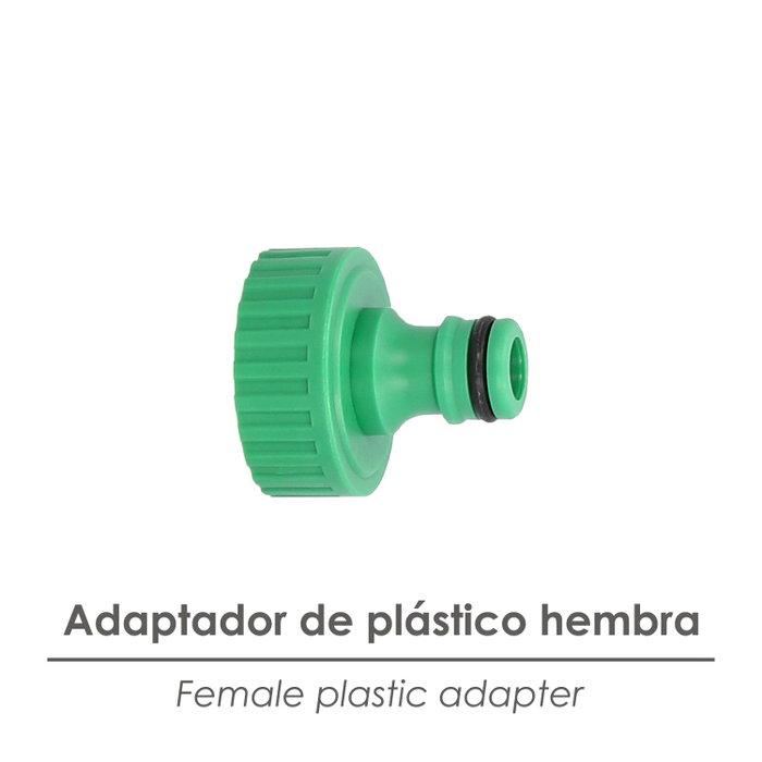 SATURNIA Raccord tuyau plastique 1'' femelle blister SATURNIA Raccord tuyau plastique 1'' femelle blister