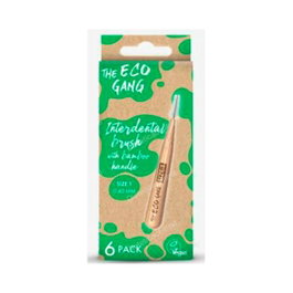 THE ECO GANG Brosse interdentaire en bambou n°1 0,4 mm, lot de 6