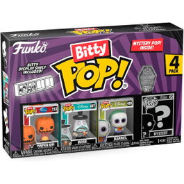FUNKO Blister 4 figurines Bitty POP Disney L'Étrange Noël de Monsieur Jack Pumpkin King