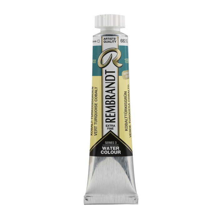Rembrandt Aquarelle en Tube 20 ml Vert Turquoise Cobalto 682 Rembrandt Aquarelle en Tube 20 ml Vert Turquoise Cobalto 682