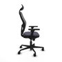 Piqueras y Crespo 3D036N1 Chaise de Bureau avec Appui-tête Gris foncé
