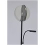 Cristalrecord Lampe de pied LED Dencel noire, 30+6 W, dimmable