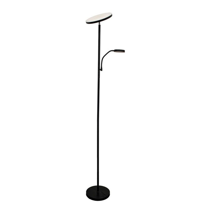 Cristalrecord Lampe de pied LED Dencel noire, 30+6 W, dimmable Cristalrecord Lampe de pied LED Dencel noire, 30+6 W, dimmable
