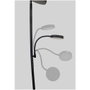 Cristalrecord Lampe de pied LED Dencel noire, 30+6 W, dimmable