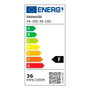 Cristalrecord Lampe de pied LED Dencel noire, 30+6 W, dimmable