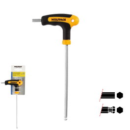 WOLFPACK LINEA PROFESIONAL Clé Allen avec extrémité sphérique et manche en T 5,0 mm