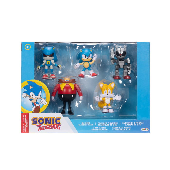 JAKKS PACIFIC - Blister de 5 figurines Sonic The Hedgehog de 6 cm JAKKS PACIFIC - Blister de 5 figurines Sonic The Hedgehog de 6 cm