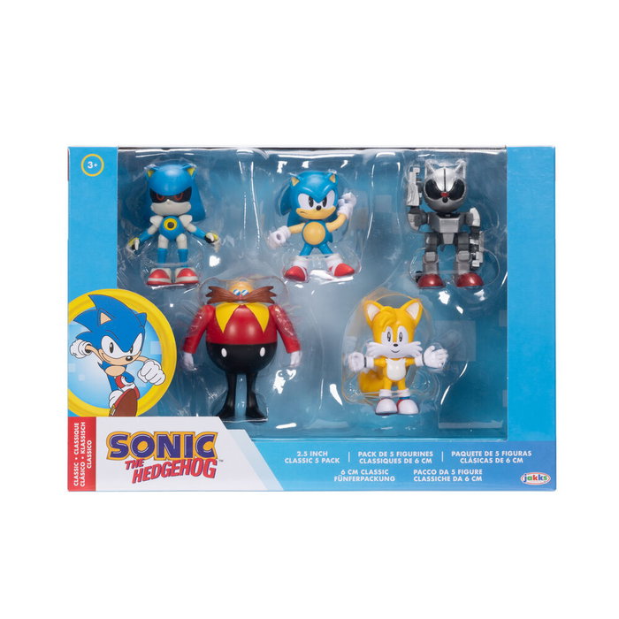 JAKKS PACIFIC - Blister de 5 figurines Sonic The Hedgehog de 6 cm JAKKS PACIFIC - Blister de 5 figurines Sonic The Hedgehog de 6 cm