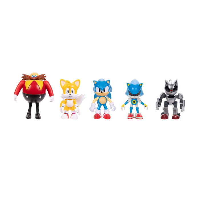 JAKKS PACIFIC - Blister de 5 figurines Sonic The Hedgehog de 6 cm JAKKS PACIFIC - Blister de 5 figurines Sonic The Hedgehog de 6 cm