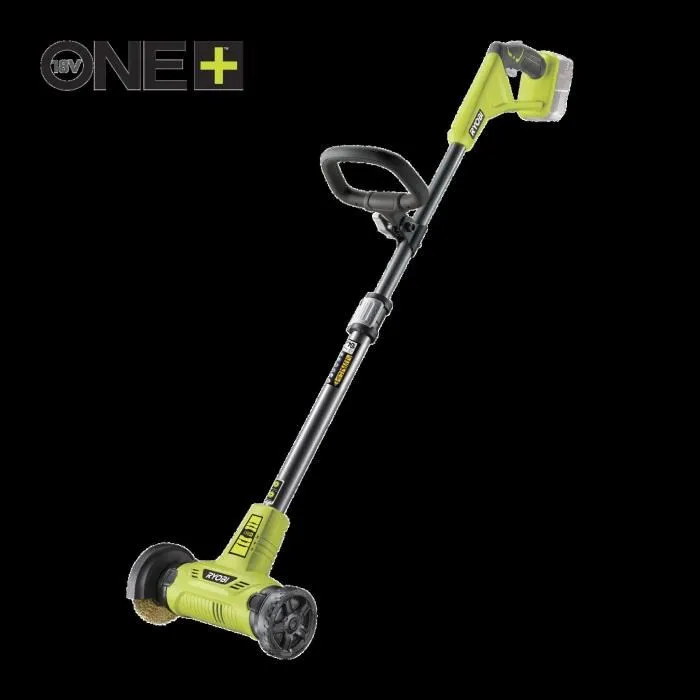 Ryobi Nettoyeur de joints sans fil 18 V, avec brosse métallique, vendu nu (sans batterie ni chargeur)